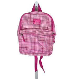 Vtg Levi's Backpack Girls 12x11" Pink Plaid NWOT *Has Two Horse Pull Label*